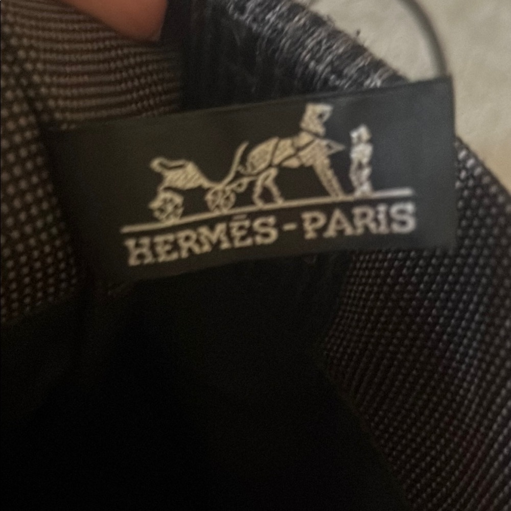 Hermes Brown and Black Herline Pochette Tote Mini Bag - Picture 7 of 9